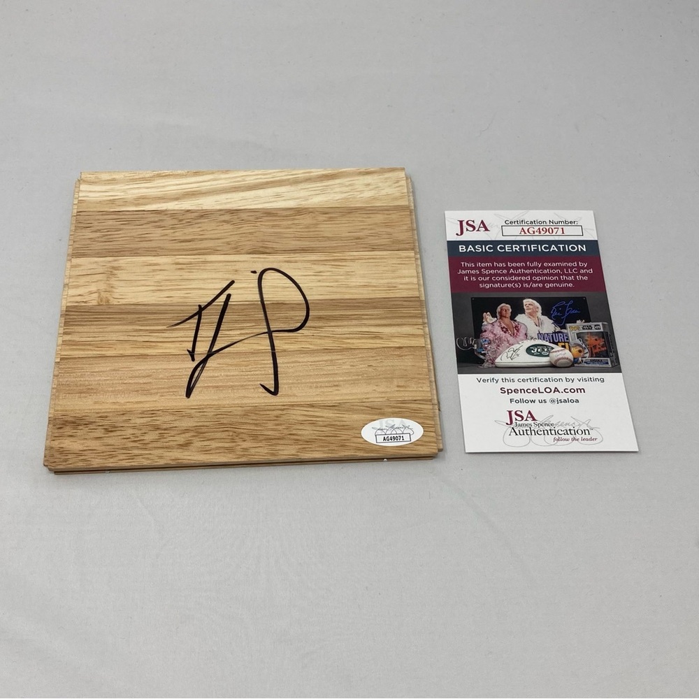 Tre Jones‎ signed 6x6 Floor San Antonio Spurs Duke Blue Devils JSA COA